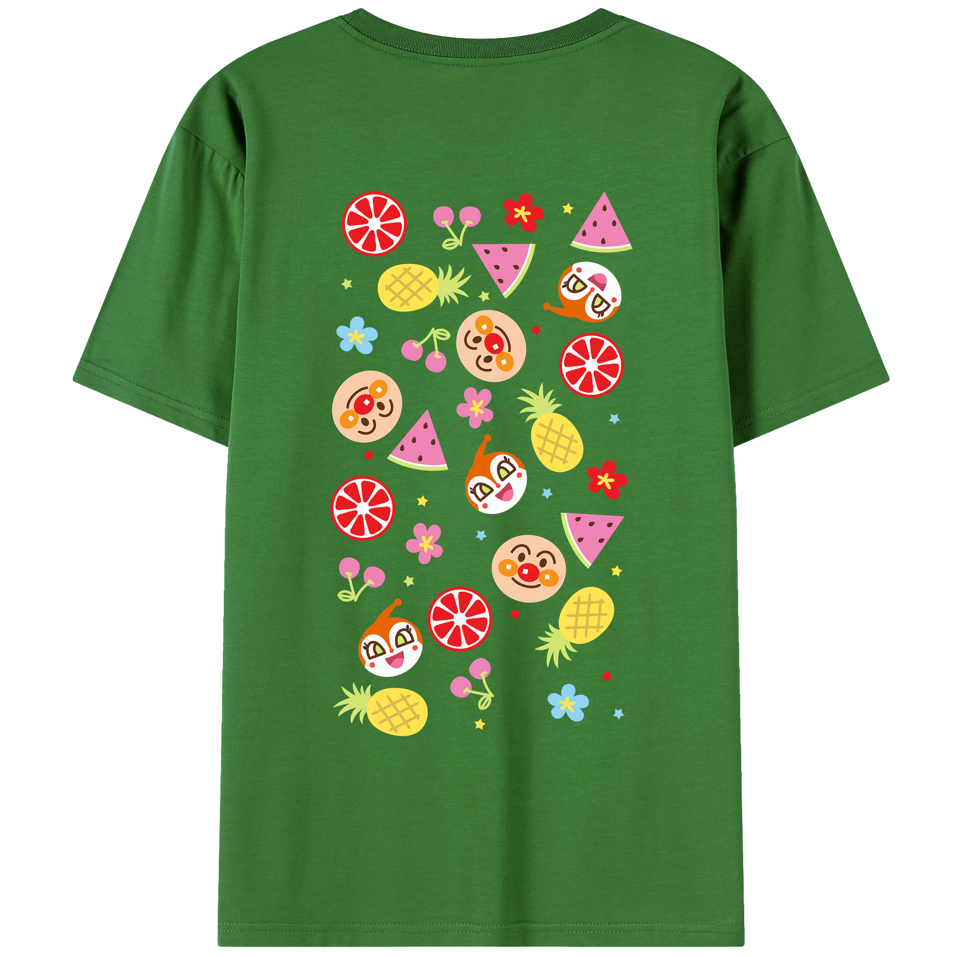 （画像用） アンパンマン Anpanman レディース半袖Tシャツ(バックプリント)